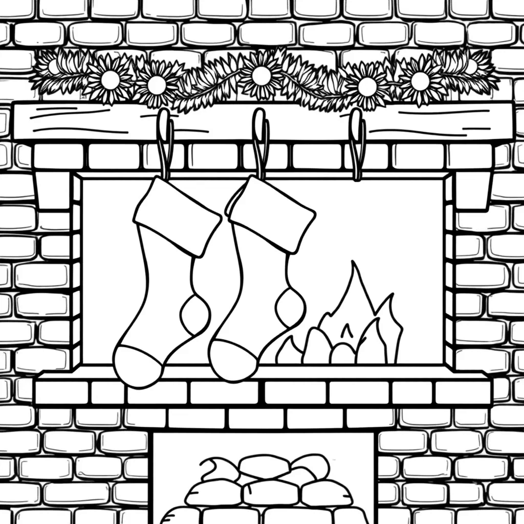 Christmas Stocking coloring page