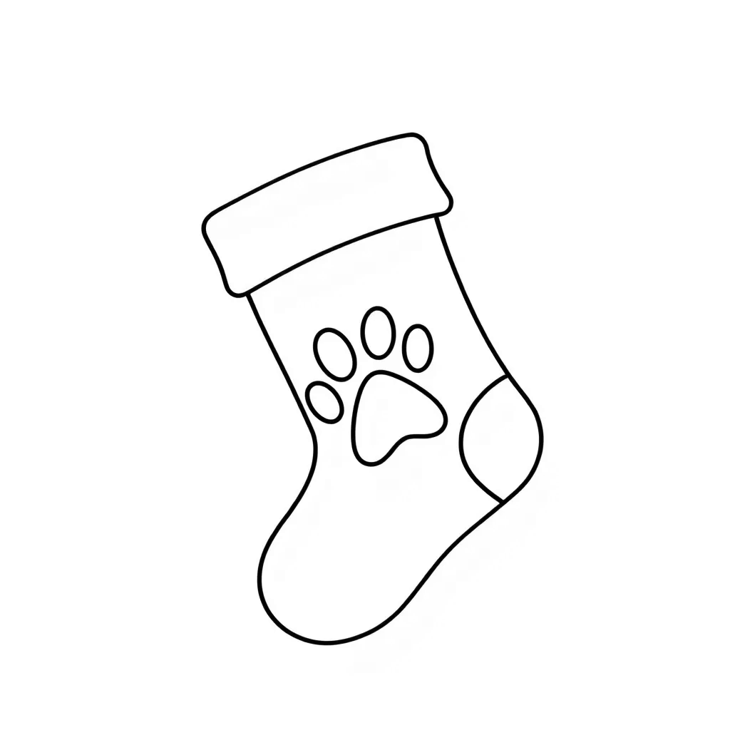 Christmas Stocking coloring page