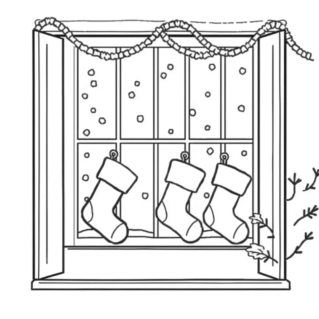 Christmas Stocking coloring page