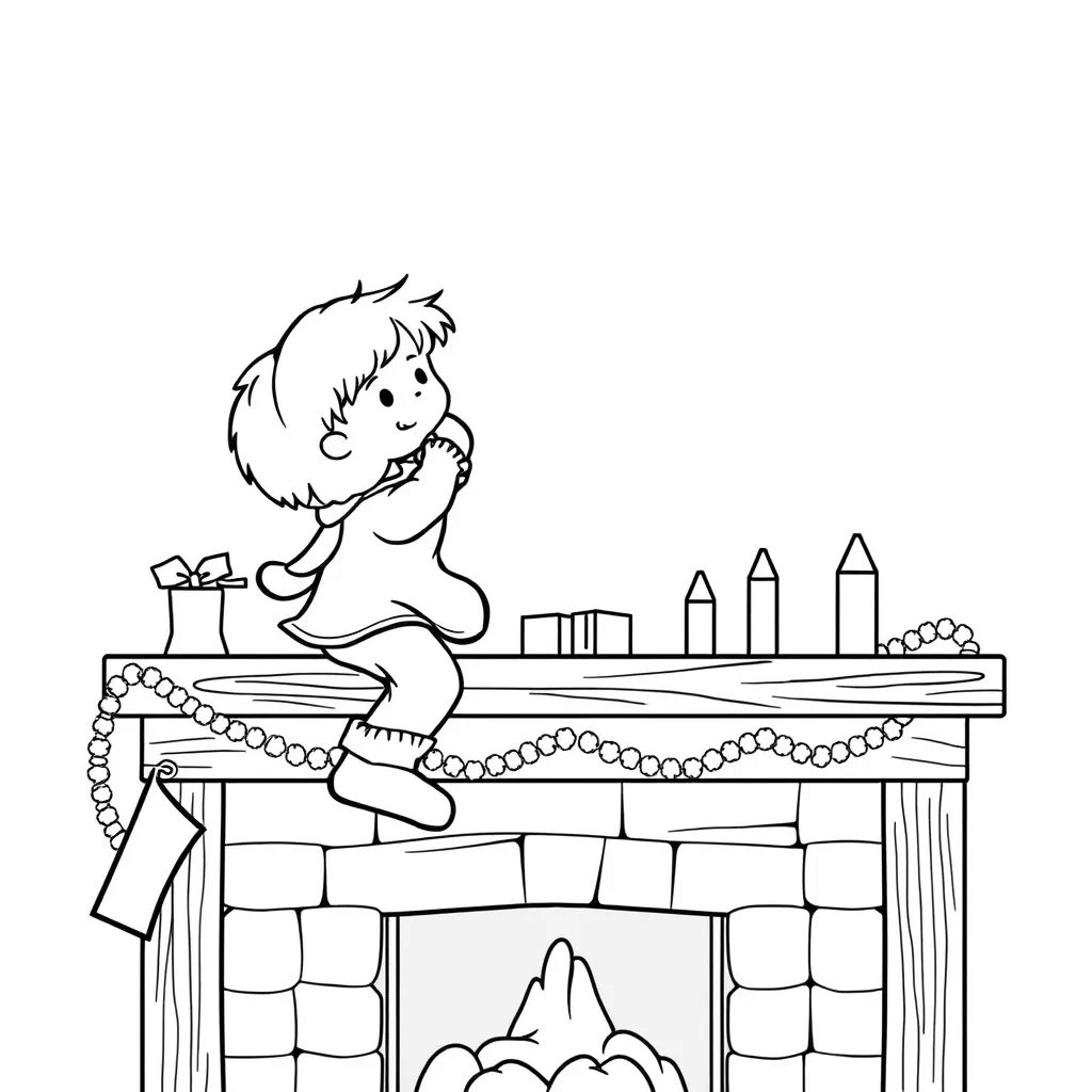 Christmas Stocking coloring page