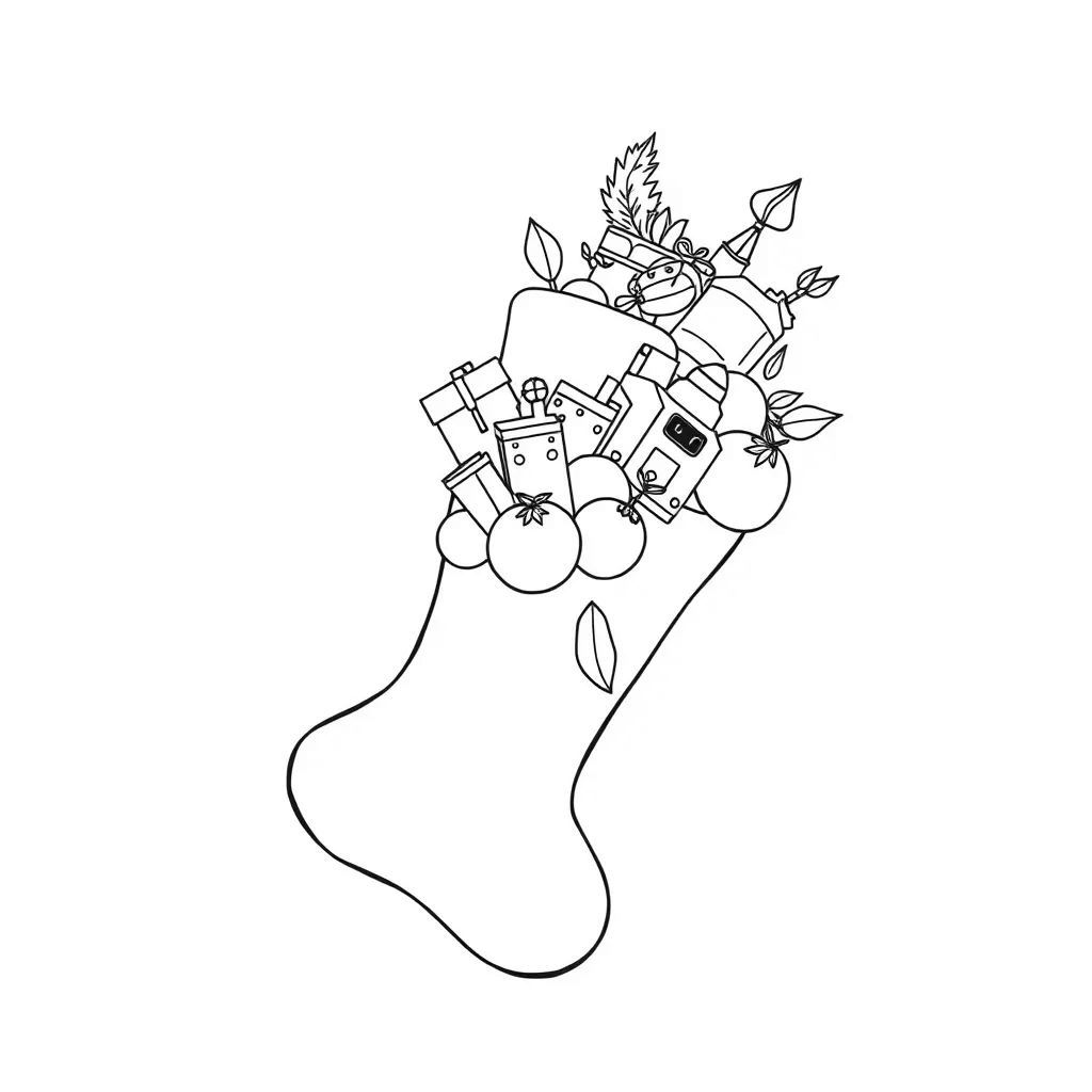 Christmas Stocking coloring page