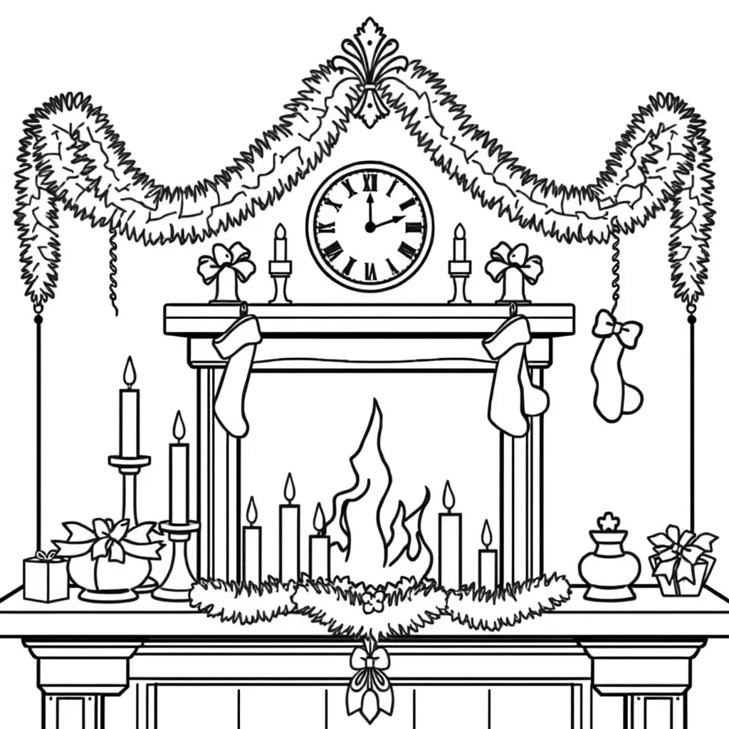 Christmas Stocking coloring page