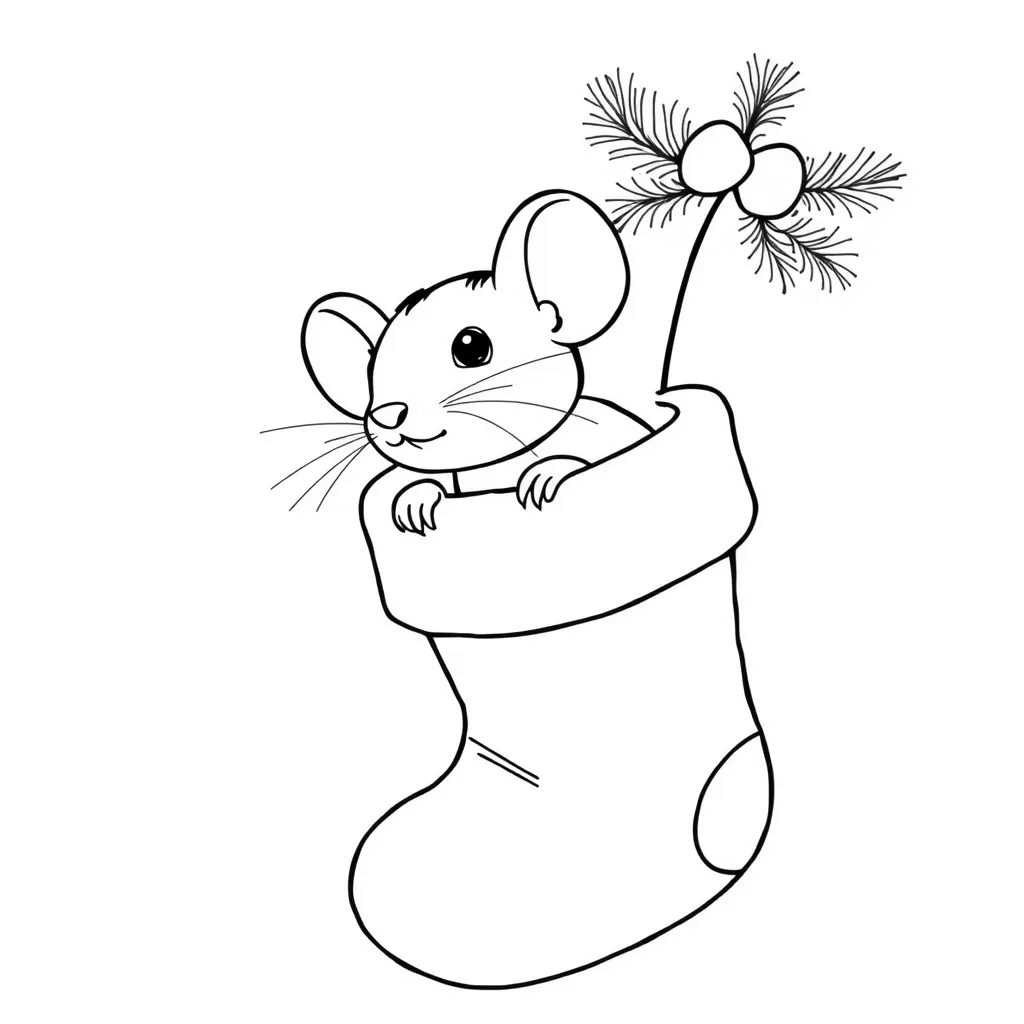 Christmas Stocking coloring page