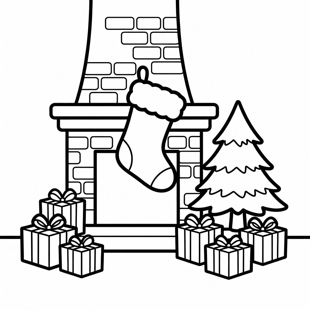 Christmas Stocking coloring page