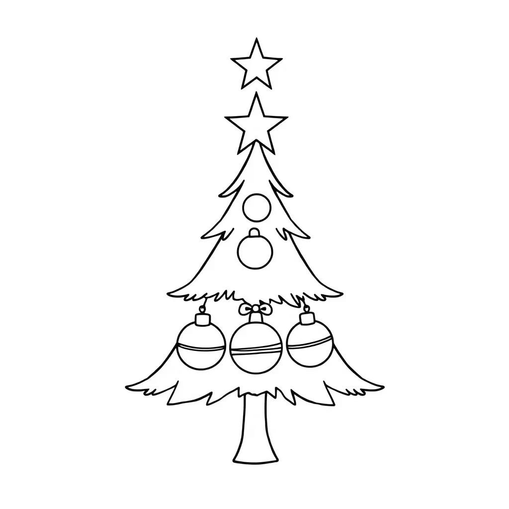 Christmas Tree coloring page