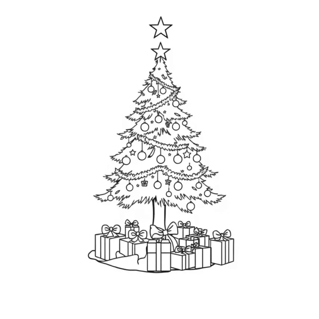 Christmas Tree coloring page