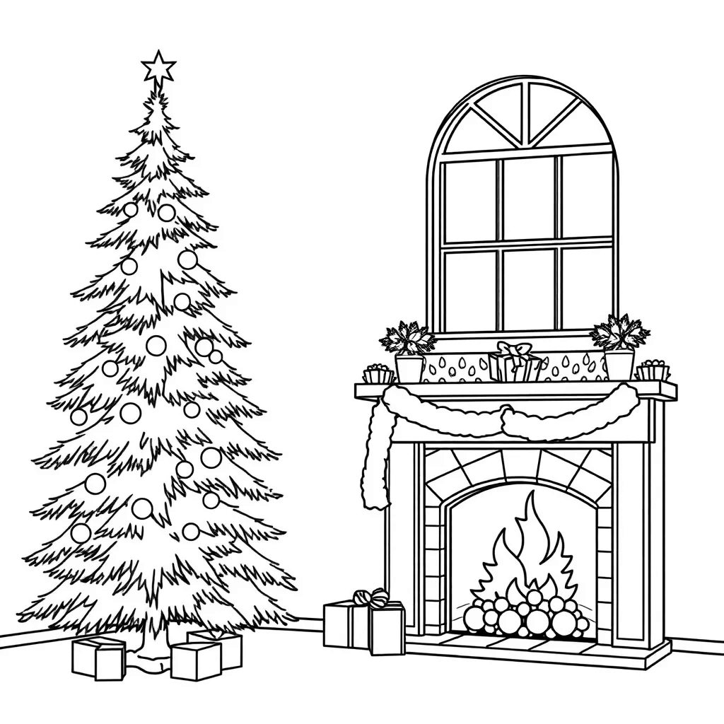 Christmas Tree coloring page