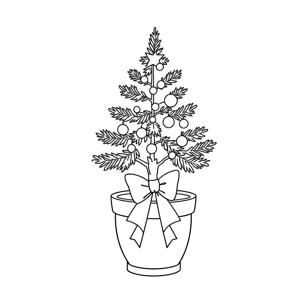Christmas Tree coloring page
