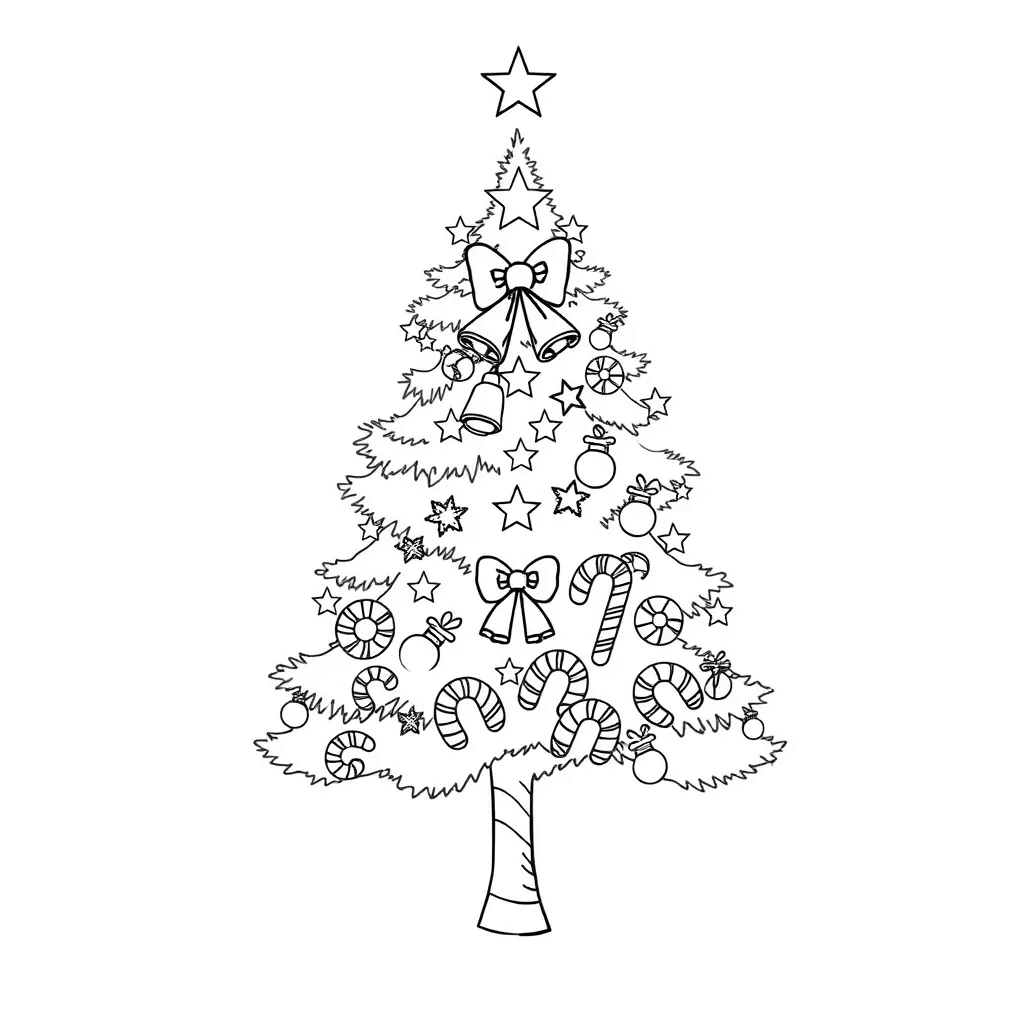 Christmas Tree coloring page