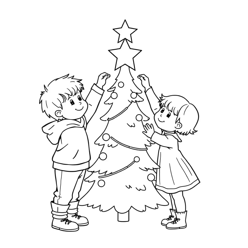 Christmas Tree coloring page