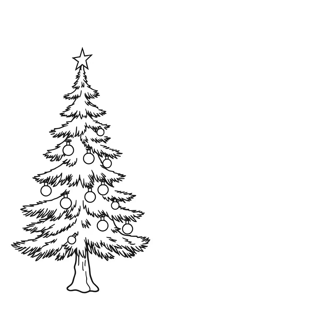 Christmas Tree coloring page