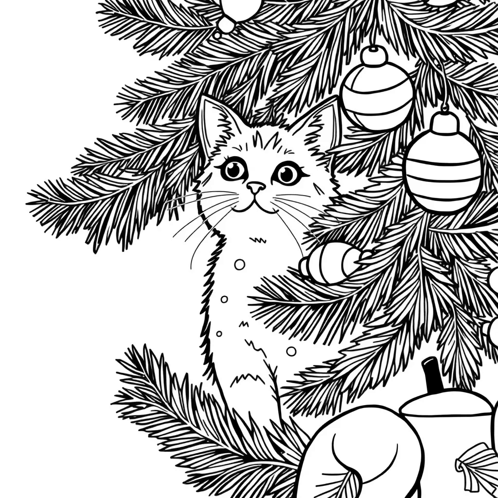 Christmas Tree coloring page