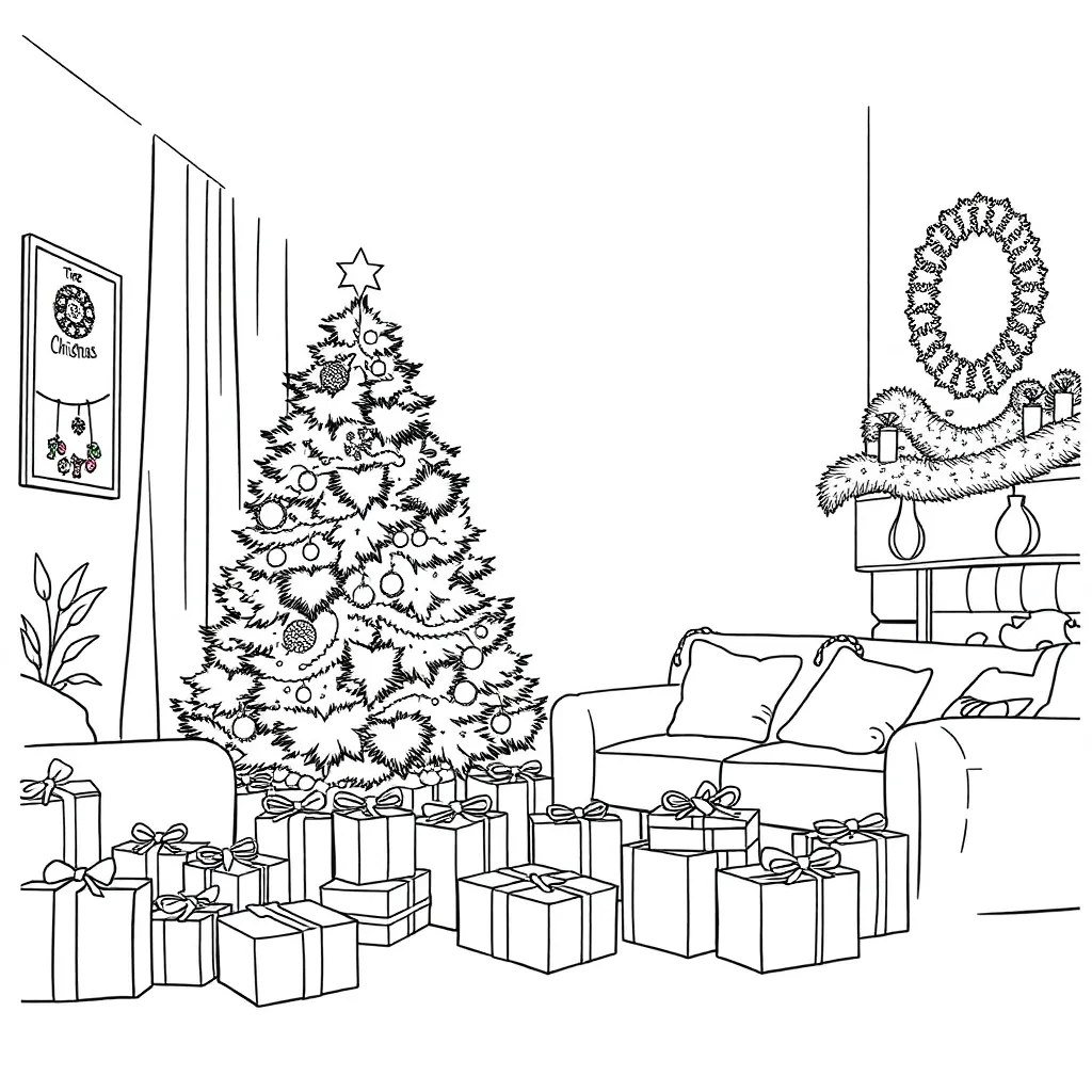 Christmas coloring page