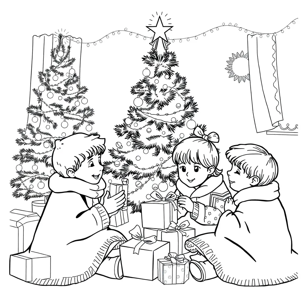 Christmas coloring page