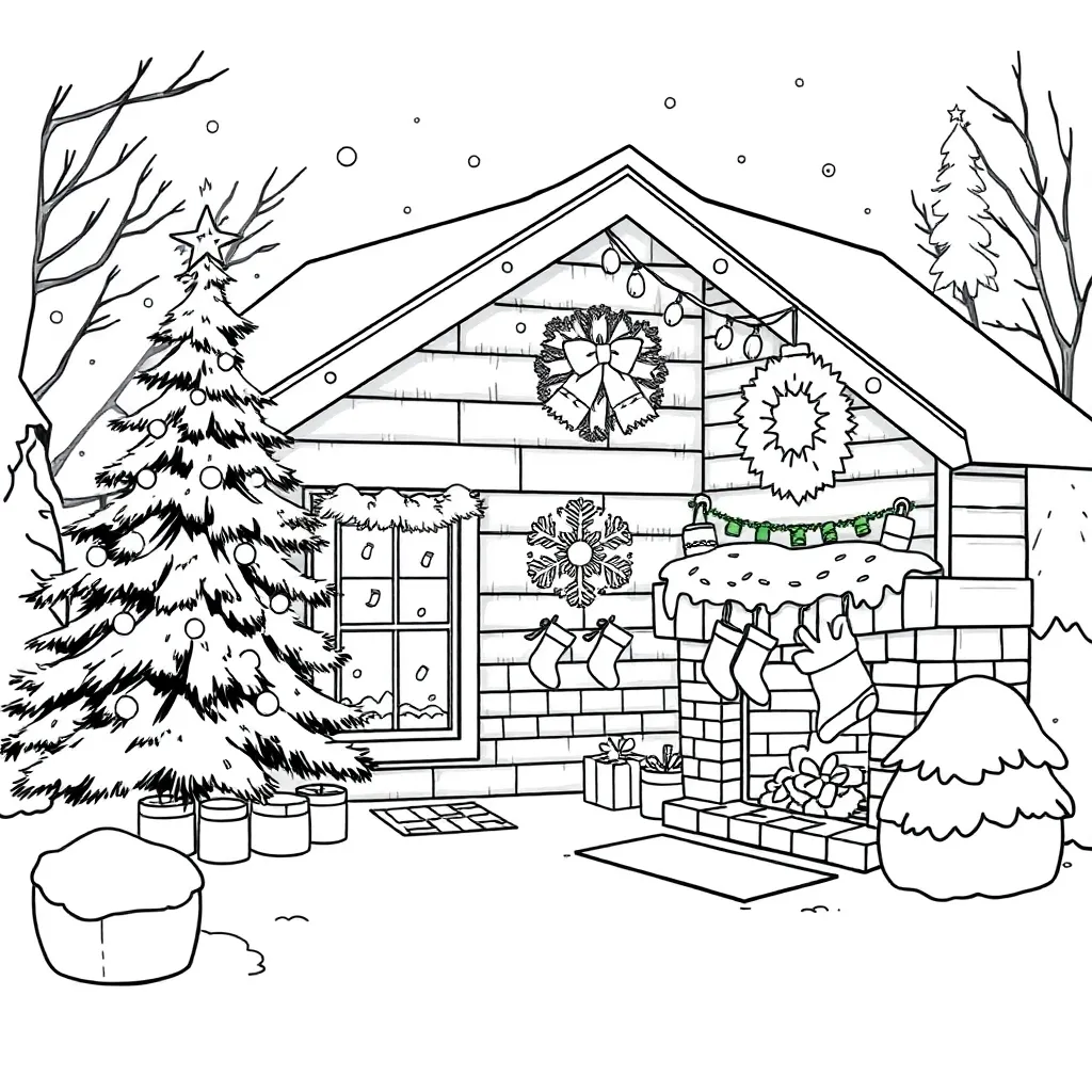 Christmas coloring page