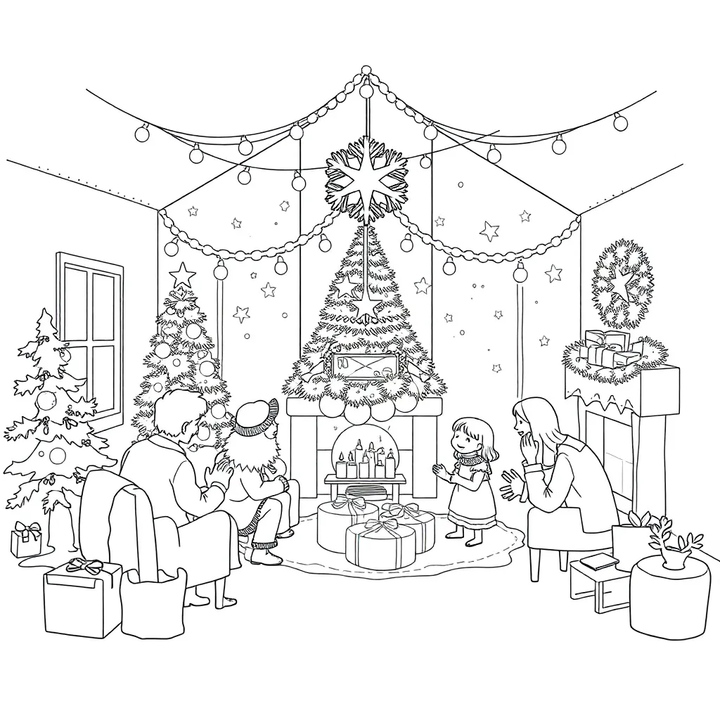 Christmas coloring page