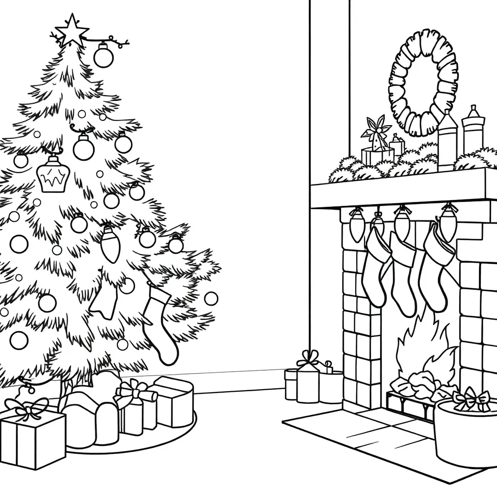 Christmas coloring page