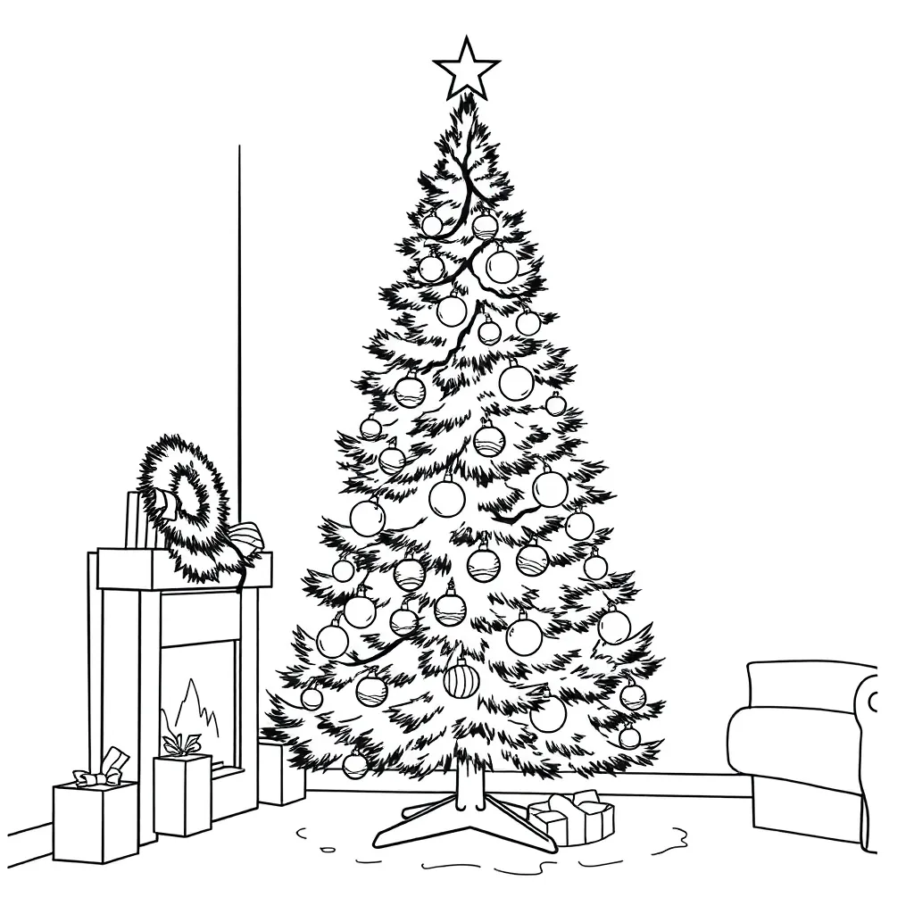 Christmas coloring page
