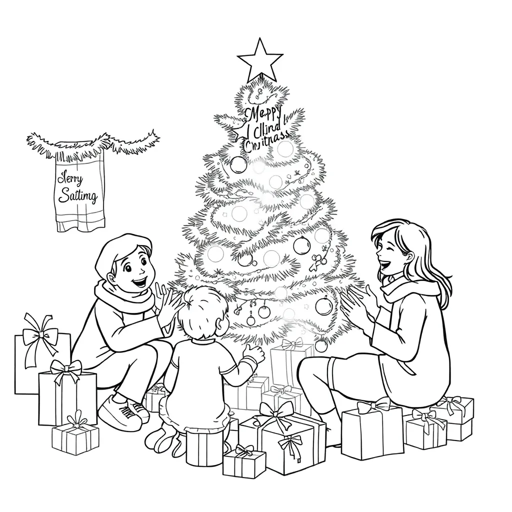 Christmas coloring page