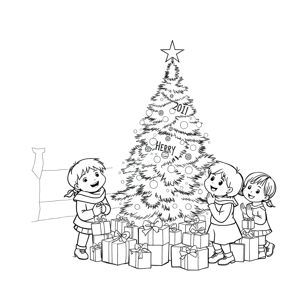 Christmas coloring page