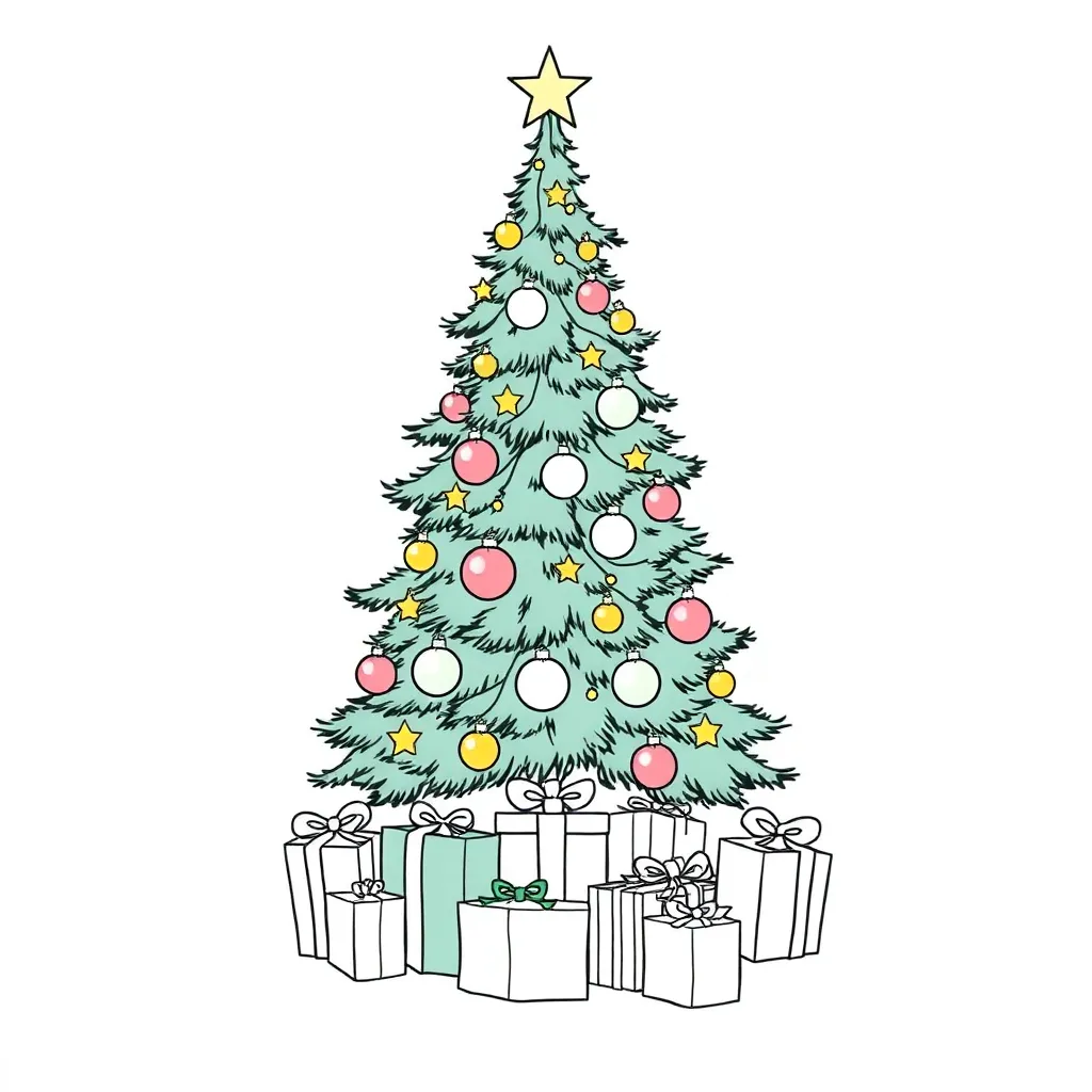 Christmas coloring page