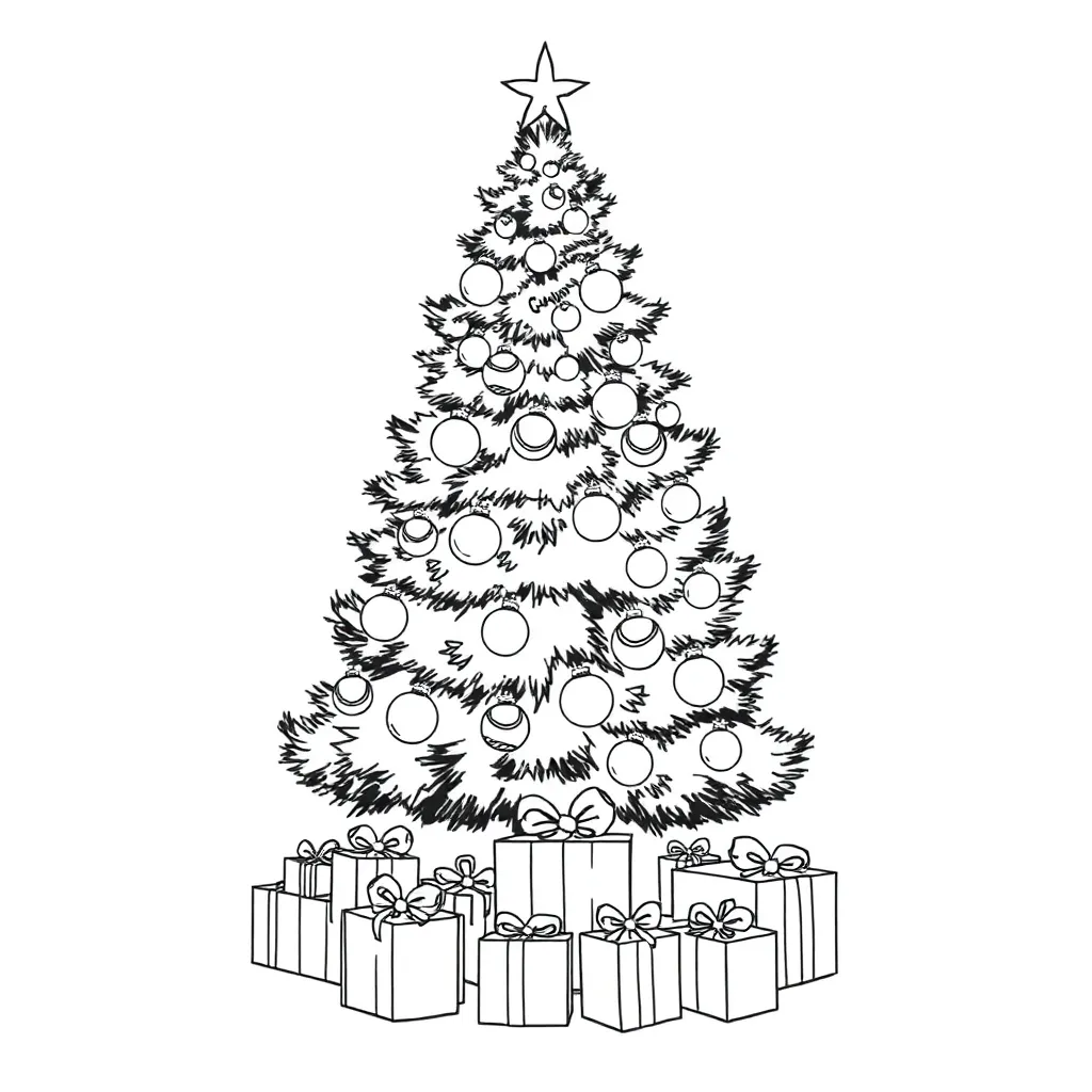 Christmas coloring page