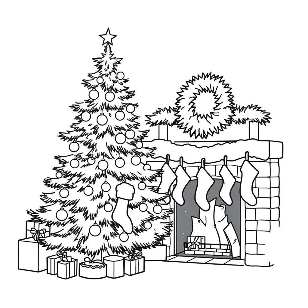 Christmas coloring page