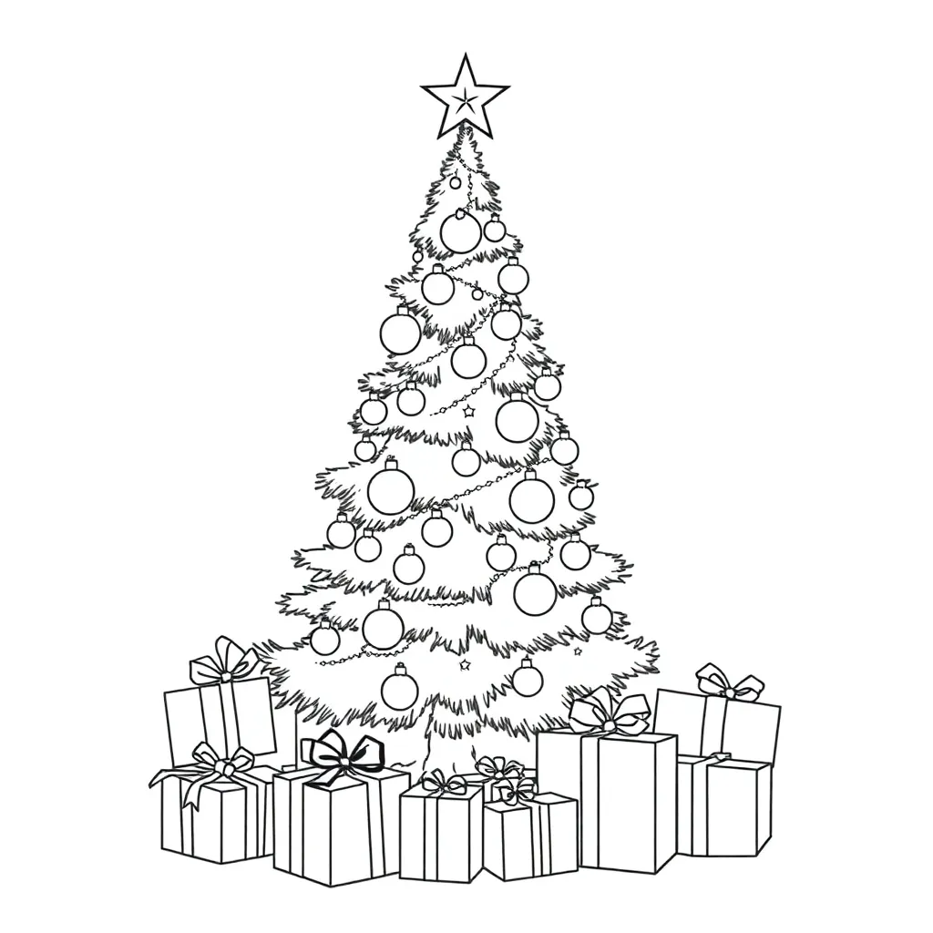 Christmas coloring page