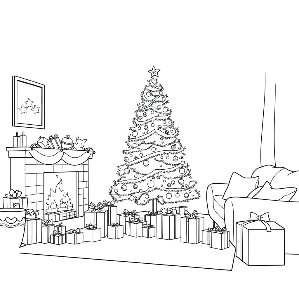 Christmas coloring page