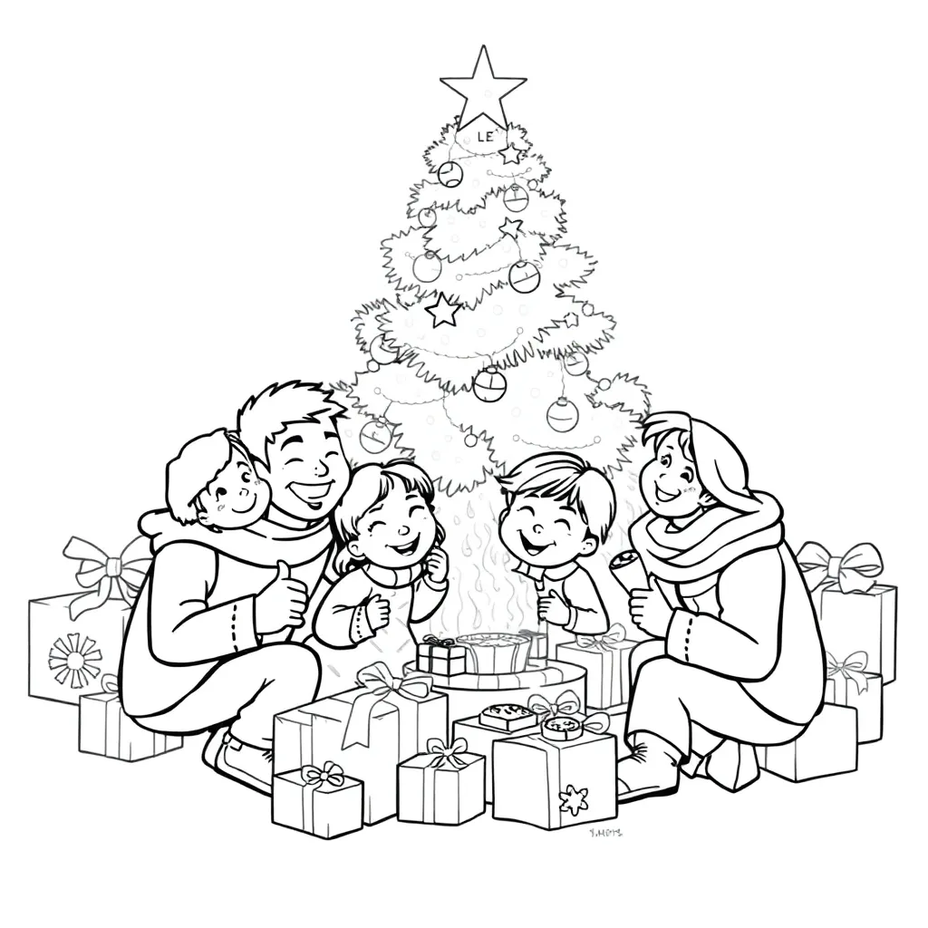 Christmas coloring page