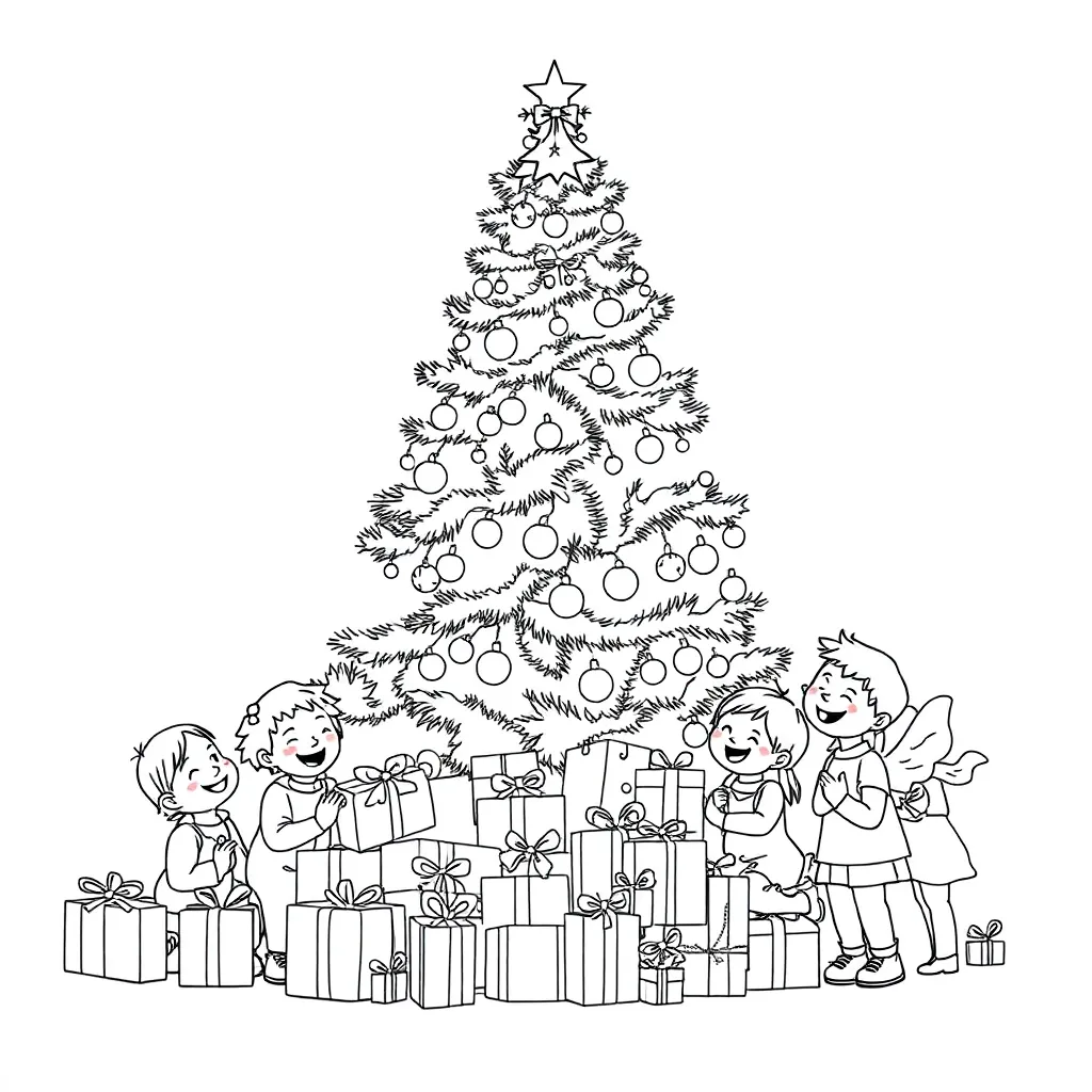 Christmas coloring page
