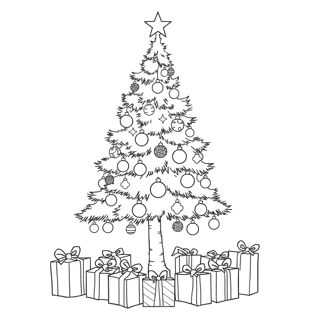 Christmas coloring page