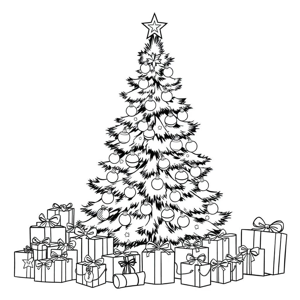 Christmas coloring page