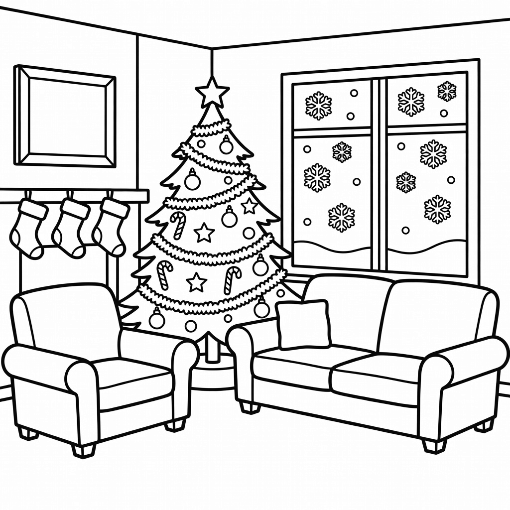 Christmas coloring page