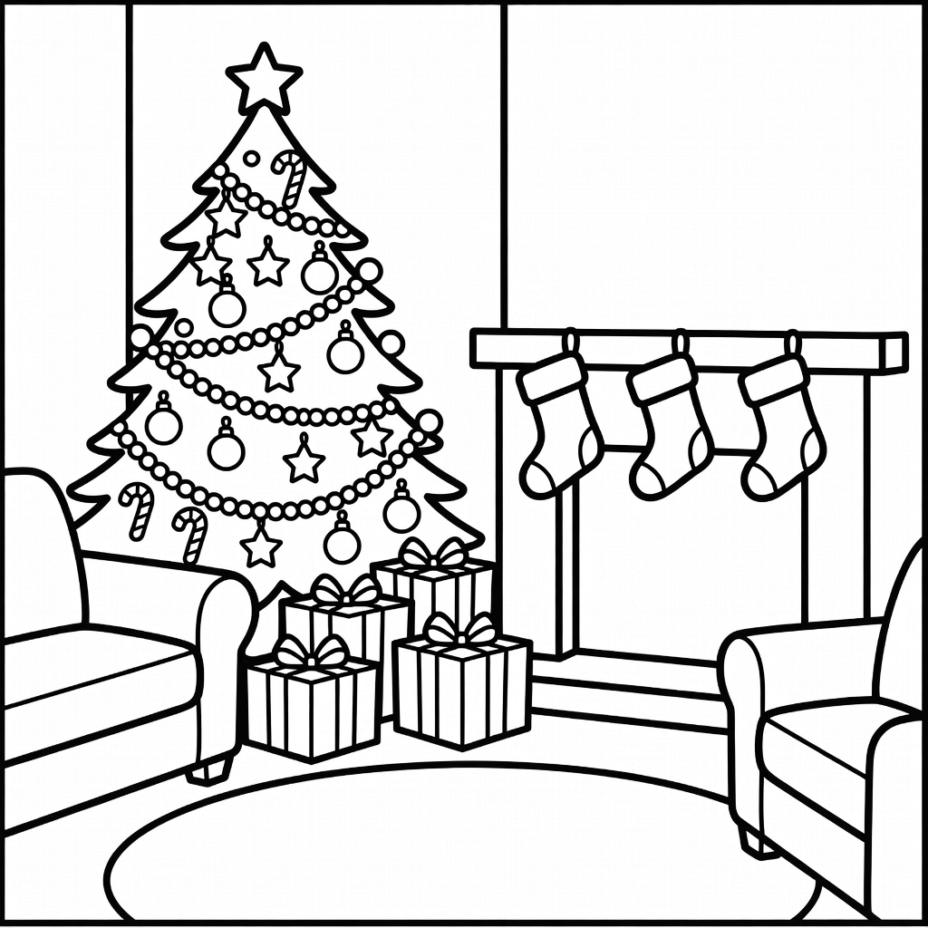 Christmas coloring page