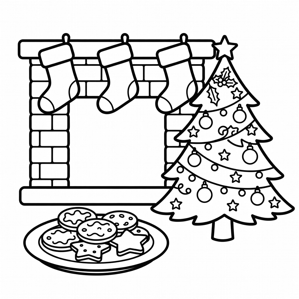 Christmas coloring page