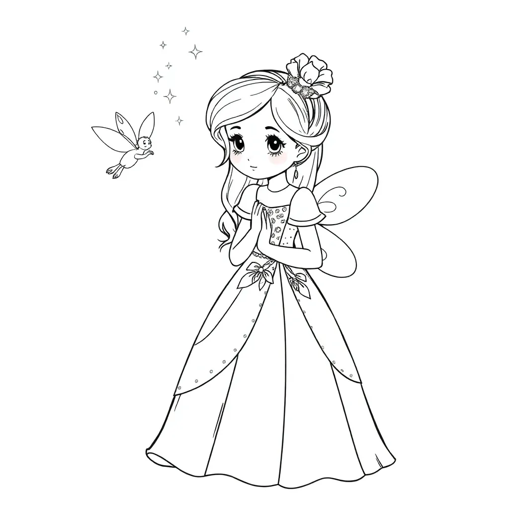 Cinderella coloring page