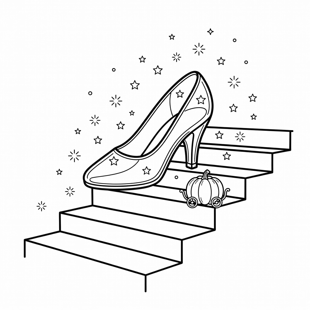 Cinderella coloring page