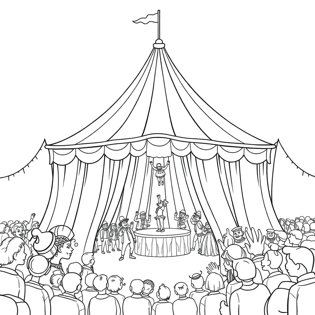 Circus coloring page