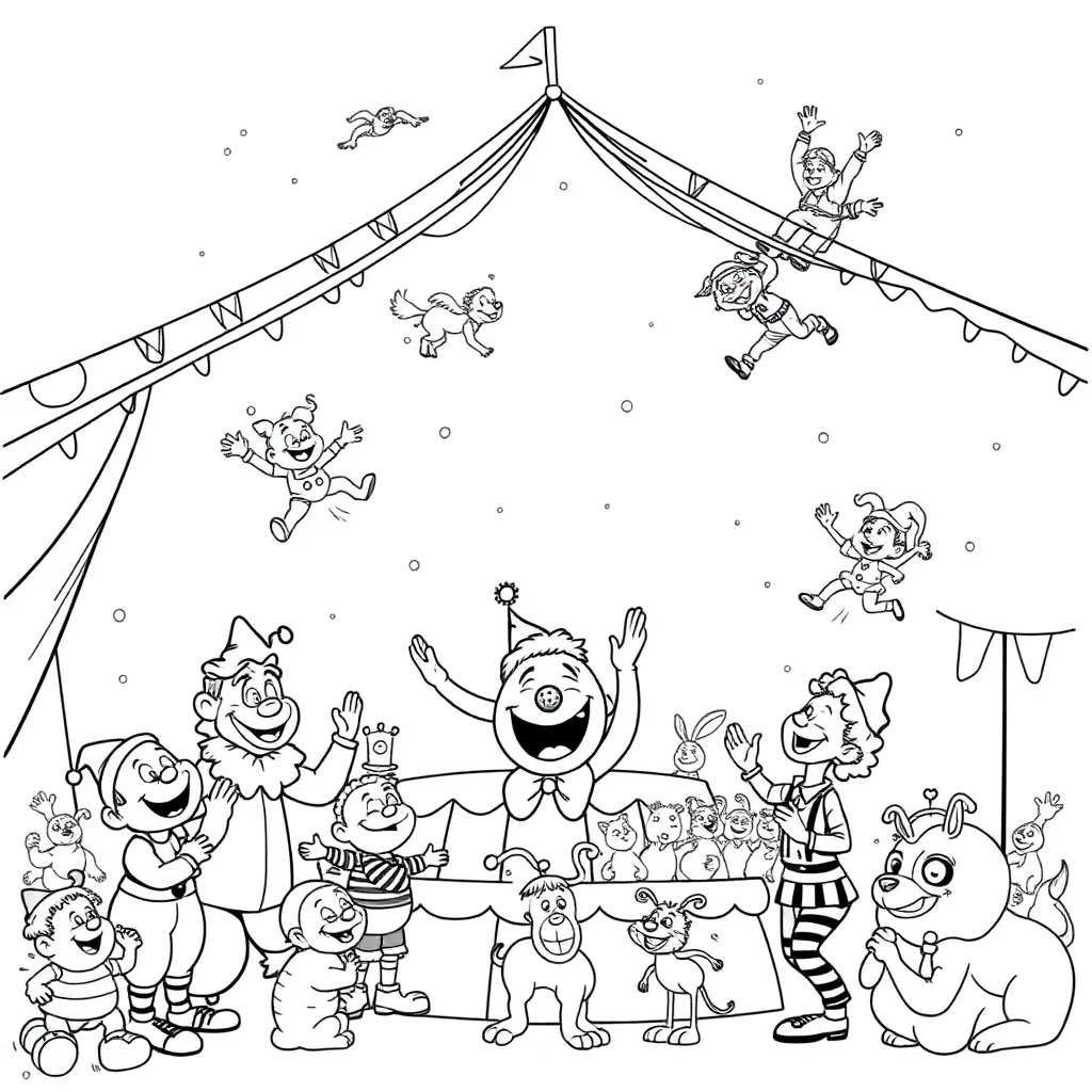 Circus coloring page