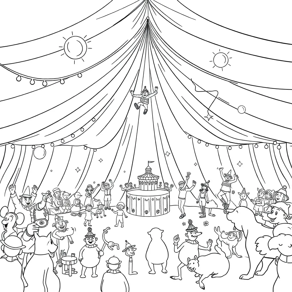 Circus coloring page