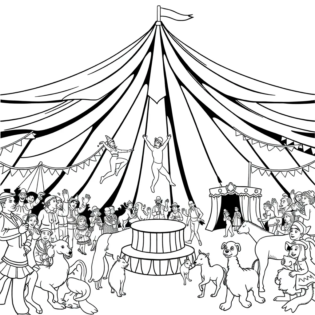 Circus coloring page