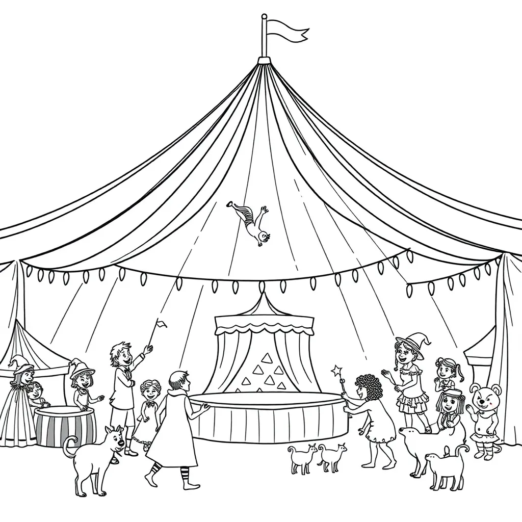 Circus coloring page