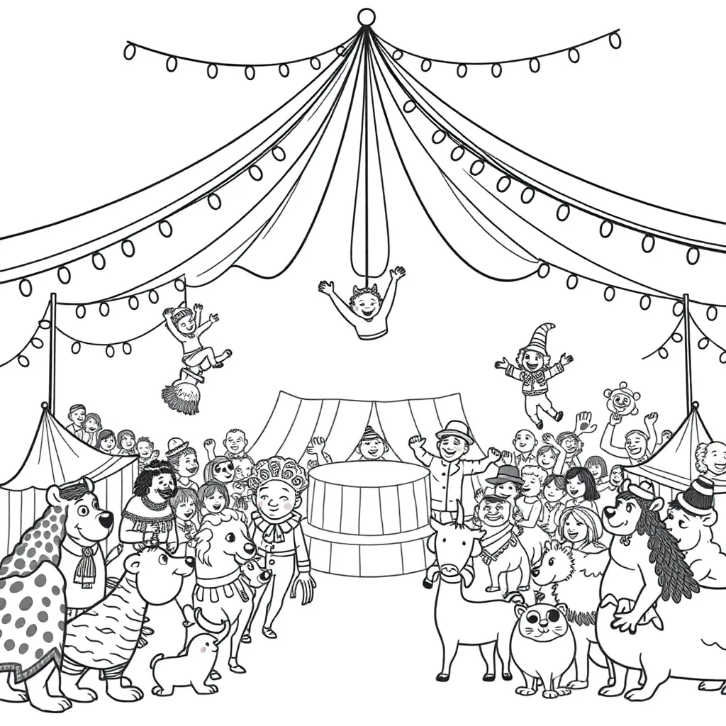 Circus coloring page