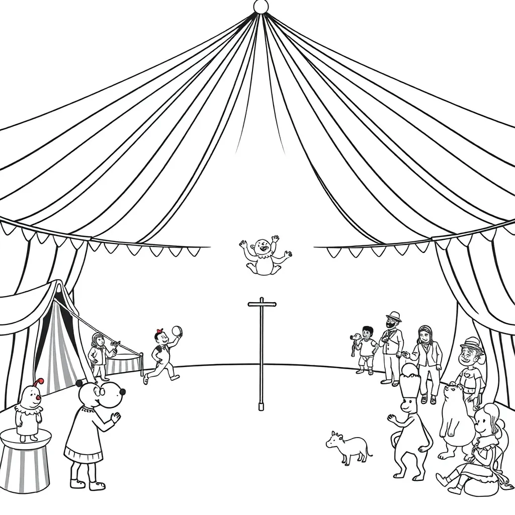 Circus coloring page