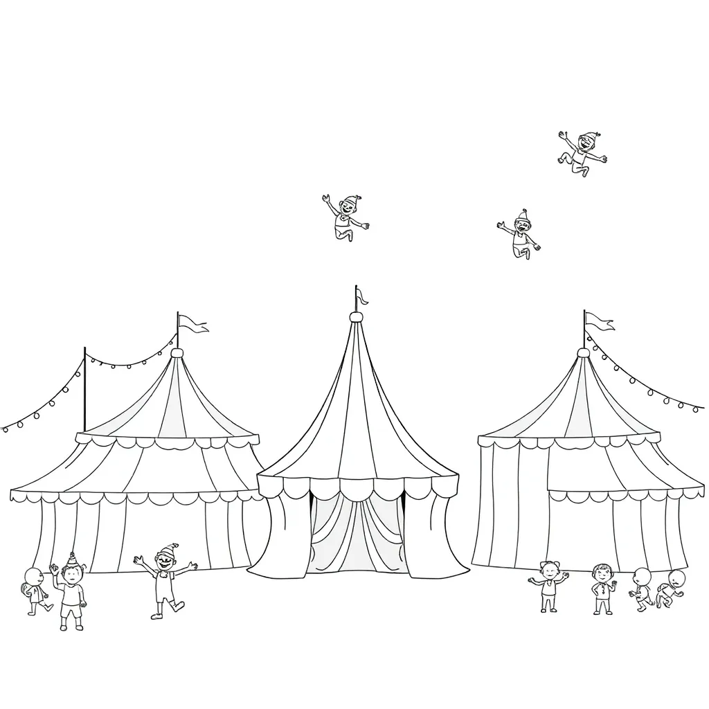 Circus coloring page