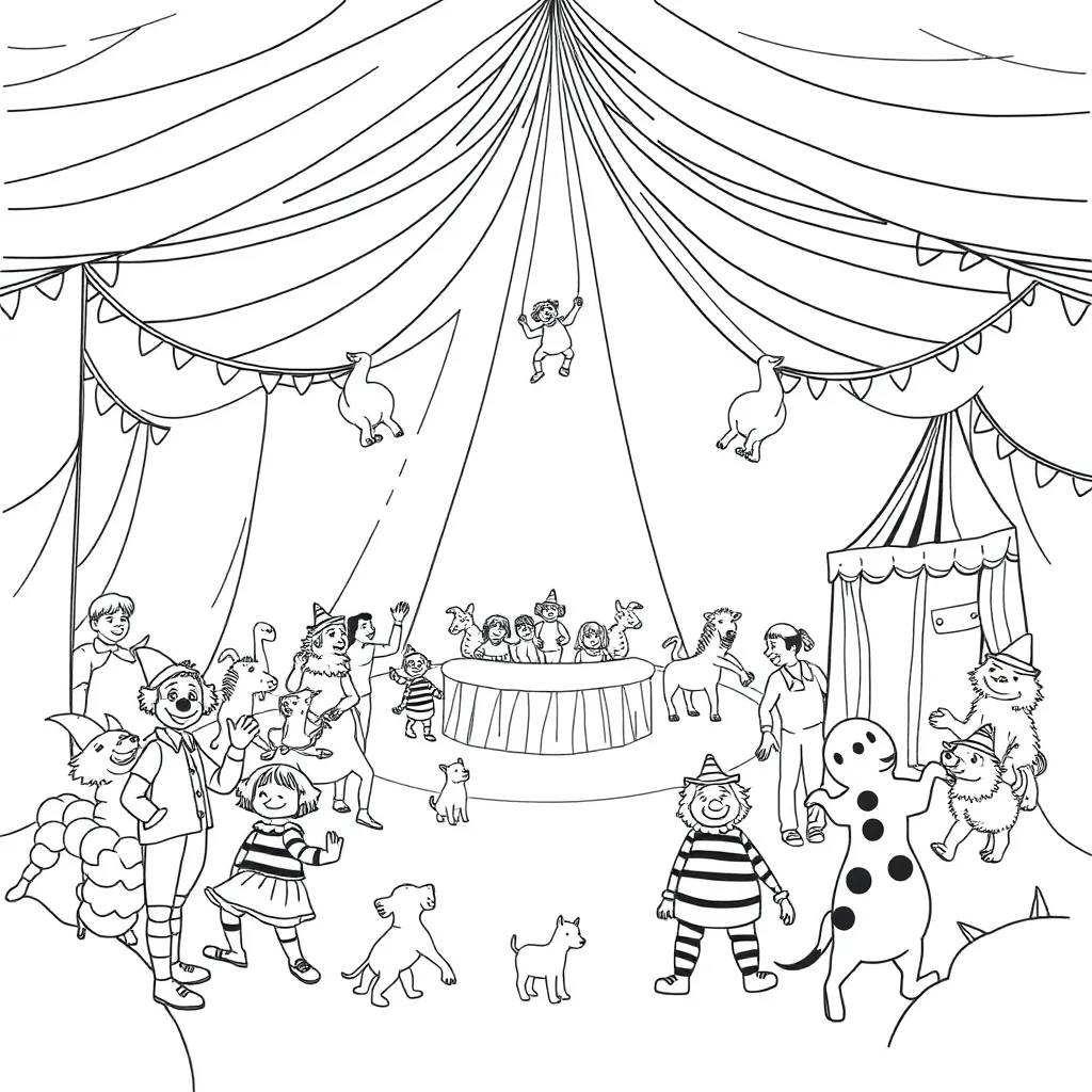 Circus coloring page