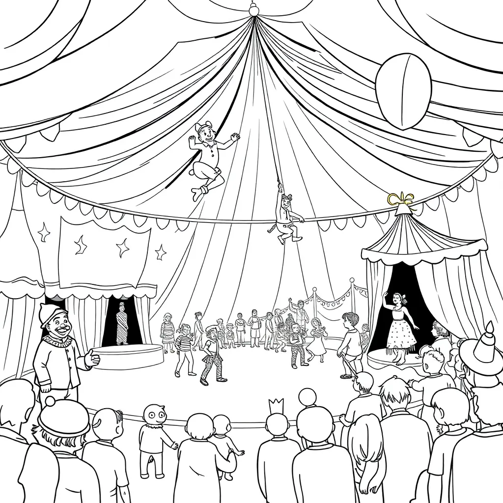 Circus coloring page