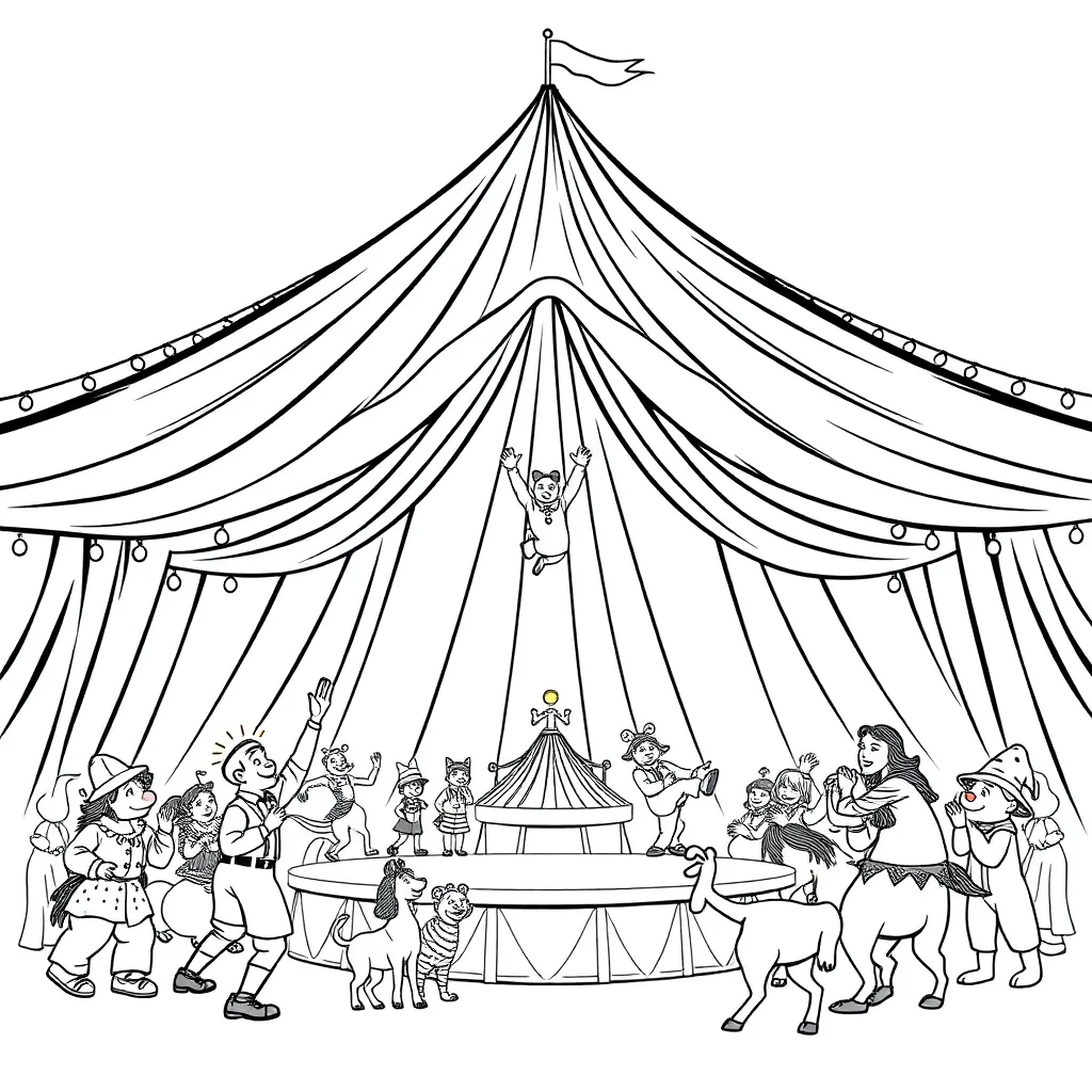 Circus coloring page