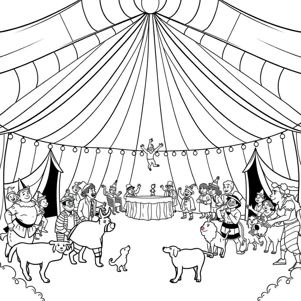 Circus coloring page